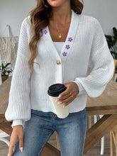 Load image into Gallery viewer, V-Neck Button Up Long Sleeve Cardigan
