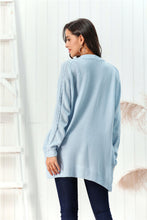 Load image into Gallery viewer, Cable-Knit Open Front Long Sleeve Cardigan