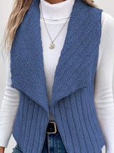 Load image into Gallery viewer, Open Front Fuzzy Vest Coat
