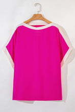 Load image into Gallery viewer, Boat Neck Half Sleeve Blouse
