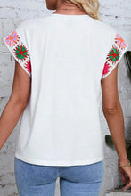 Load image into Gallery viewer, Round Neck Cap Sleeve Top