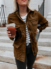 Load image into Gallery viewer, Pocketed Long Sleeve Zip Up Jacket