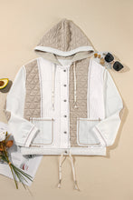 Load image into Gallery viewer, Drawstring Color Block Long Sleeve Jacket