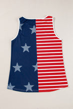 Load image into Gallery viewer, US Flag Round Neck Tank