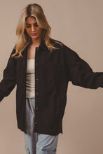 Load image into Gallery viewer, BiBi Button Up Washed Jacket with Pockets