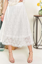 Load image into Gallery viewer, ADORA Elastic Waist Lace Midi Skirt