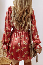 Load image into Gallery viewer, Ruffled Surplice Flounce Sleeve Mini Dress