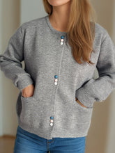 Load image into Gallery viewer, Button Down Long Sleeve Cardigan with Pockets