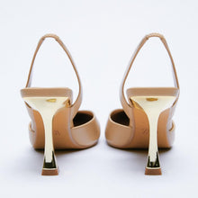 Load image into Gallery viewer, PU Leather Point Toe Stiletto Heel Pumps