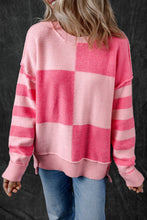 Load image into Gallery viewer, Exposed Seam Round Neck Sweater