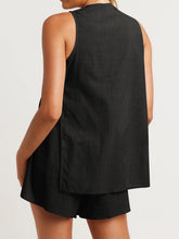 Load image into Gallery viewer, Full Size Button Up Top and Shorts Set