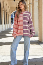 Load image into Gallery viewer, Contrast Striped Long Sleeve Sweatshirt