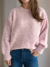 Load image into Gallery viewer, Round Neck Long Sleeve Sweater