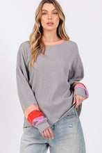 Load image into Gallery viewer, SAGE + FIG Color Block Waffle Knit T-Shirt