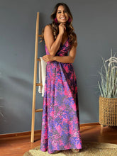 Load image into Gallery viewer, Twisted Printed V-Neck Cami Dress