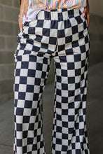Load image into Gallery viewer, Checkered Wide Leg Pants
