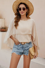 Load image into Gallery viewer, Swiss Dot Round Neck Blouse