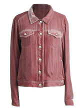 Load image into Gallery viewer, Button Up Long Sleeve Jacket with Chest Pockets