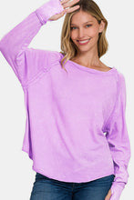 Load image into Gallery viewer, Zenana Round Neck Thumbhole Long Sleeve T-Shirt