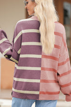 Load image into Gallery viewer, Contrast Striped Long Sleeve Sweatshirt