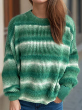 Load image into Gallery viewer, Gradient Round Neck Dropped Shoulder Sweater