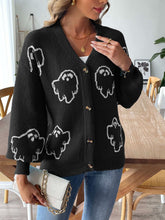 Load image into Gallery viewer, V-Neck Dropped Shoulder Cardigan