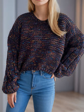 Load image into Gallery viewer, Dropped Shoulder Long Sleeve Sweater