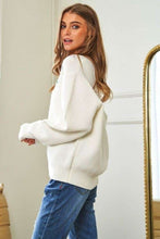Load image into Gallery viewer, Davi &amp; Dani Flower Embroidered Button Up Long Sleeve Cardigan