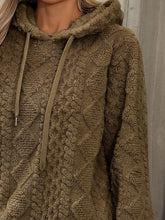 Load image into Gallery viewer, Drawstring Long Sleeve Plush Hoodie