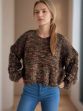 Load image into Gallery viewer, Dropped Shoulder Long Sleeve Sweater