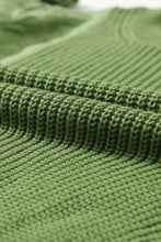 Load image into Gallery viewer, Eyelet Round Neck Drop Shoulder Sweater