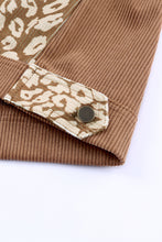 Load image into Gallery viewer, Leopard Button Up Drop Shoulder Jacket