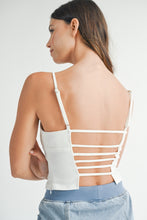 Load image into Gallery viewer, MABLE Strappy Back Cropped Cami