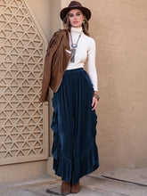 Load image into Gallery viewer, Slit Ruffled Wide Leg Pants