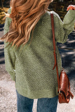Load image into Gallery viewer, V-Neck Dropped Shoulder Long Sleeve Sweater
