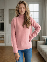 Load image into Gallery viewer, Turtleneck Long Sleeve Sweater