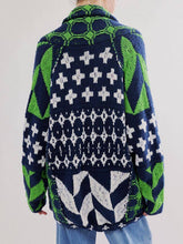 Load image into Gallery viewer, Collared Neck Long Sleeve Cardigan