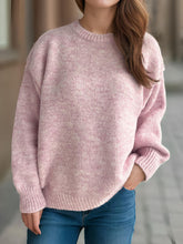 Load image into Gallery viewer, Round Neck Long Sleeve Sweater