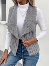 Load image into Gallery viewer, Open Front Fuzzy Vest Coat