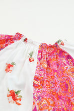 Load image into Gallery viewer, Printed V-Neck Short Sleeve Blouse