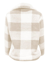 Load image into Gallery viewer, Full Size Plaid Zip Up Long Sleeve Jacket
