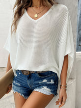 Load image into Gallery viewer, V-Neck Batwing Sleeve Knit Top