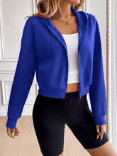 Load image into Gallery viewer, Ivy Lane Zip Up Dropped Shoulder Hooded Jacket