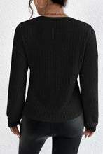 Load image into Gallery viewer, Surplice Dropped Shoulder Long Sleeve T-Shirt
