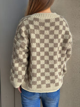 Load image into Gallery viewer, Checkered Button Up Round Neck Cardigan