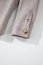 Load image into Gallery viewer, Button Up Collared Neck Long Sleeve Jacket