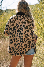 Load image into Gallery viewer, Leopard Button Up Long Sleeve Jacket