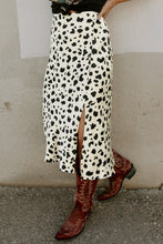 Load image into Gallery viewer, Slit Printed Midi Skirt