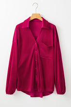 Load image into Gallery viewer, Pocketed Collared Neck Long Sleeve Shirt