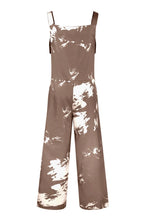 Load image into Gallery viewer, Pocketed Tie-Dye Wide Strap Overalls